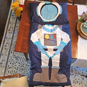 Astronaut Sleeping Bag for Kids - Blue and Gray
